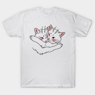 cats cuddled together T-Shirt